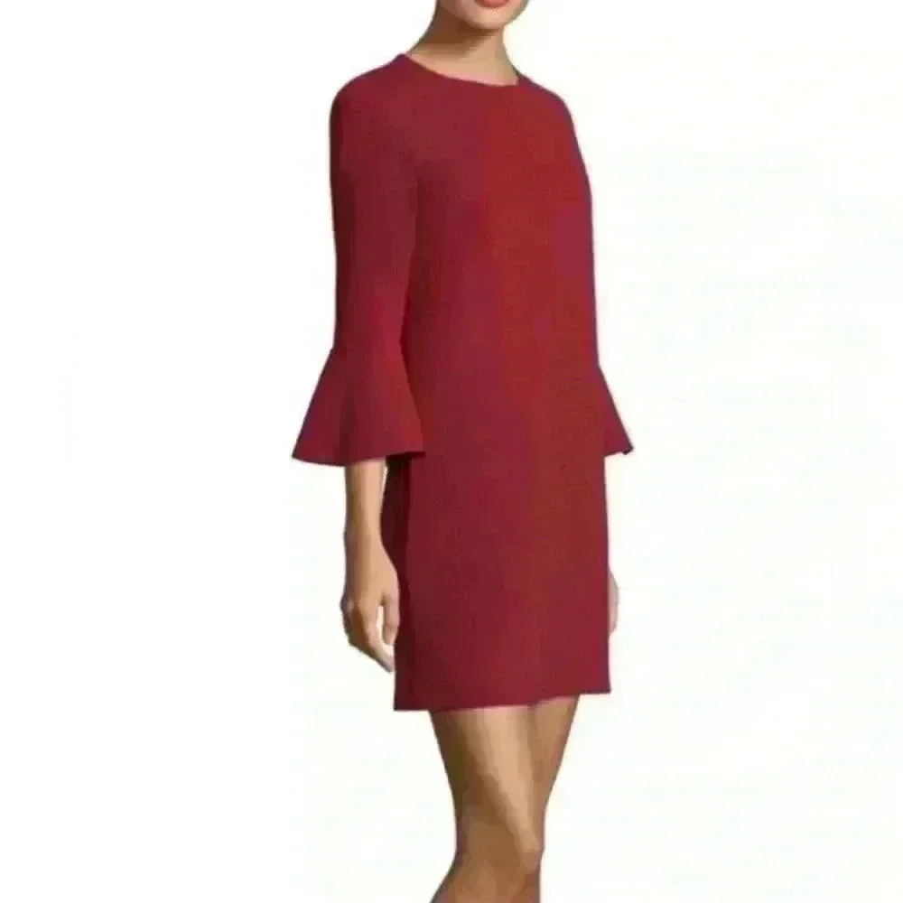 - Tibi - Crepe Bell-Sleeve Dress - Size 0 d17 - Picture 2 of 6